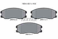 Textar 2451001 Bremsbelagsatz,Scheibenbremse FüR Chevrolet,Chevrolet ( Sgm
