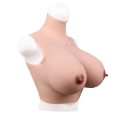 Silicone simulated breasts C, D, E, G cup breast plate for transvestite suitable