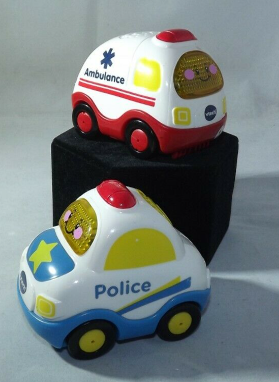 VTECH GO GO SMART WHEELS CARS, PAUL POLICE CAR AL THE AMBULANCE LIGHTS  SOUND