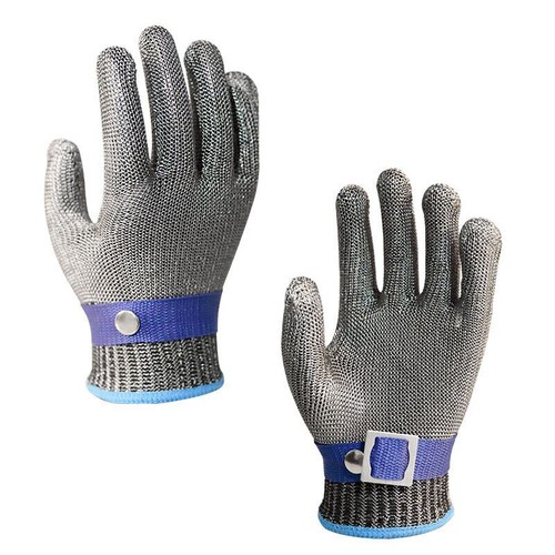 Safety Cut Proof Stab Resistant Glove Stainless Steel Metal Mesh Butcher Gloves - Picture 6 of 7