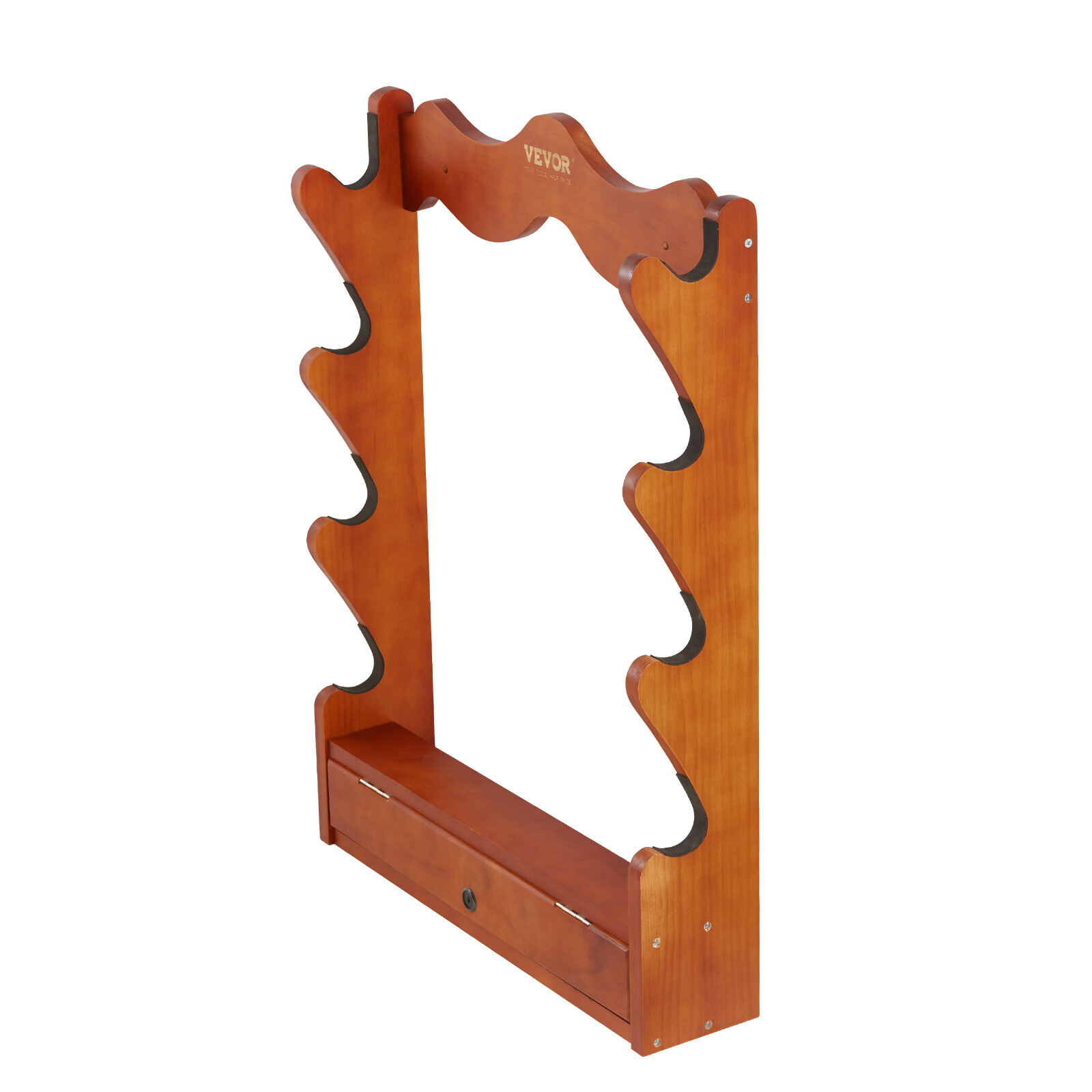 VEVOE Gun Rack 4-Slot Wood Gun Rack Wall Mount Gun Display Rack holds 4 ...