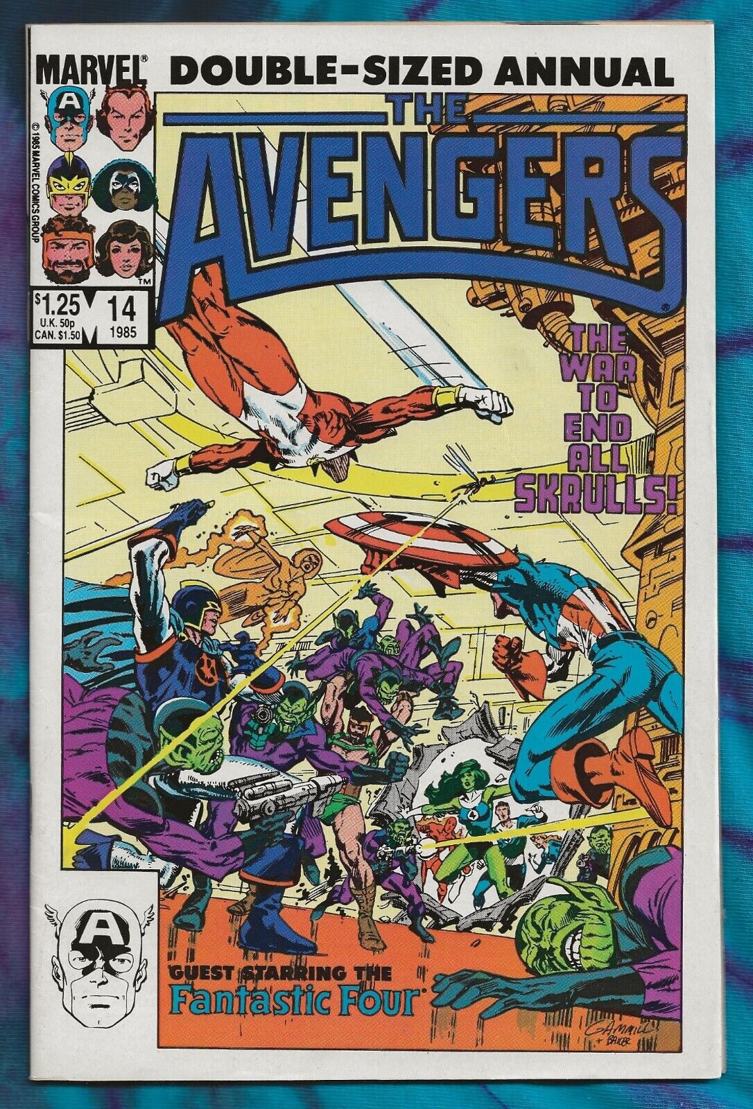 AVENGERS ANNUAL #14. Secret Invasion Tie-in with the Fantastic Four. 1985 Marvel