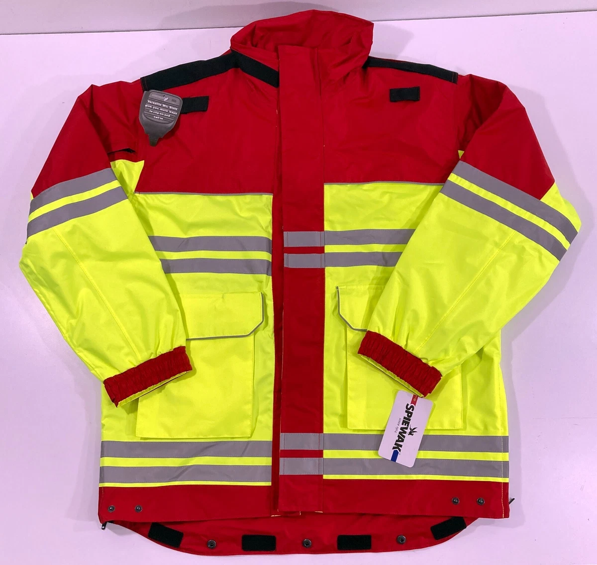 SPIEWAK VIZGUARD TWO TONE RESPONDER EMS PARKA JACKET S588VTR RED YELLOW XL TALL