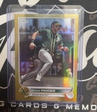2022 Series 1 Base Gold Foil #95 Chad Pinder - Oakland Athletics