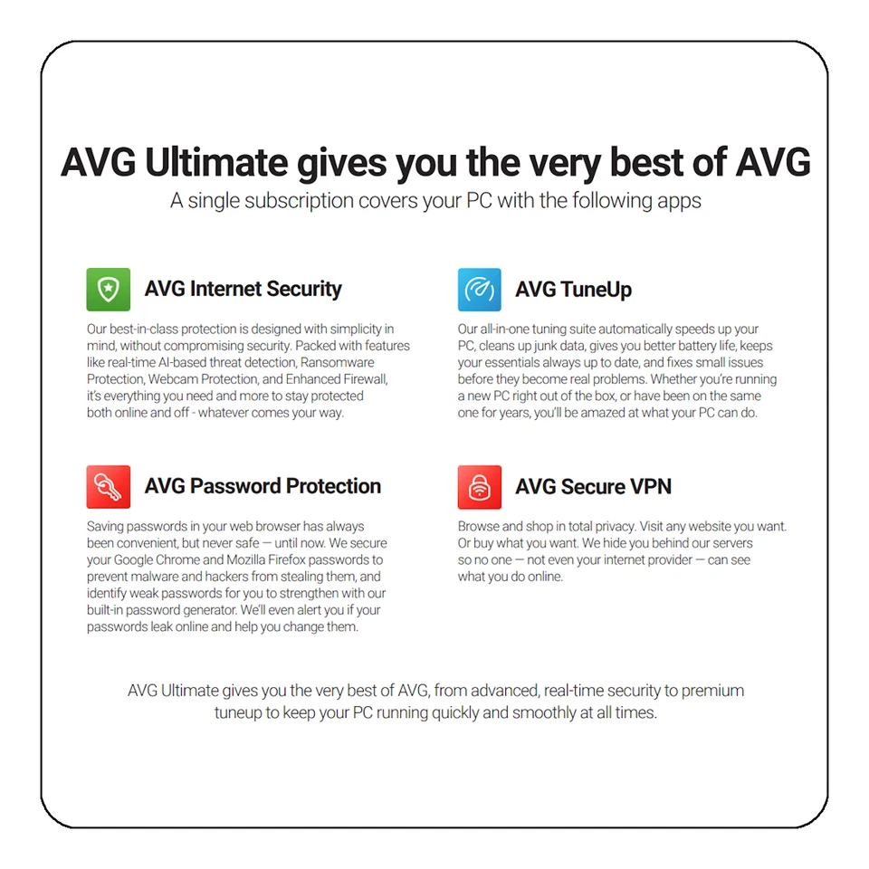 AVG Ultimate 2025 - 10 dispositivos - 2 años - [Descargar] Foto 3 de 4