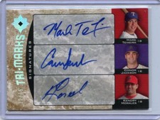 2006 ULTIMATE COLLECTION #UTS-JMT MARK TEIXEIRA JACKSON MORALES AUTOGRAPH #12/15