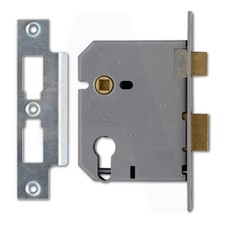 Union L2249 Euro Cylinder(Yale Style) Sashcase 64mm/2.5" Satin Chrome