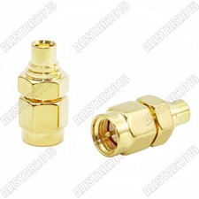 1x SMA Male Plug to MCX Female Jack Straight RF Coaxial Adapter Gold SMA/MCX M/F