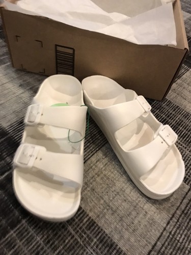 FUNKY MONKEY Women's Size 9 Comfort Slides Double Buckle Sandals | eBay