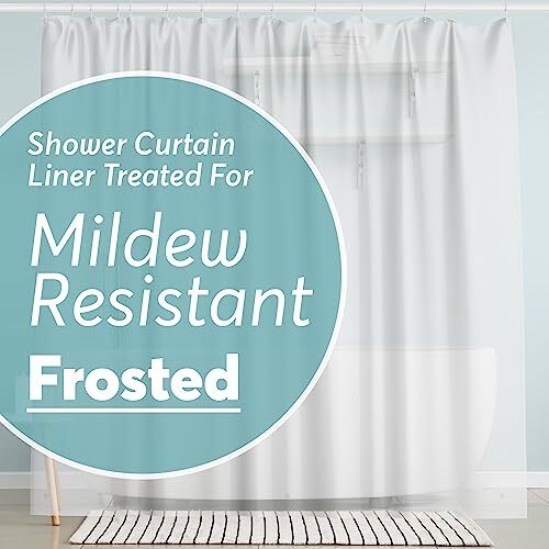 Shower Curtain Liner – 72 x 72 PEVA Heavy Duty 72" X 72" Standard Peva Frosted