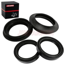 4pcs 43x55x10 Motorcycle Front Fork Damper Shock Oil Seal & Dust Seals Kit Set