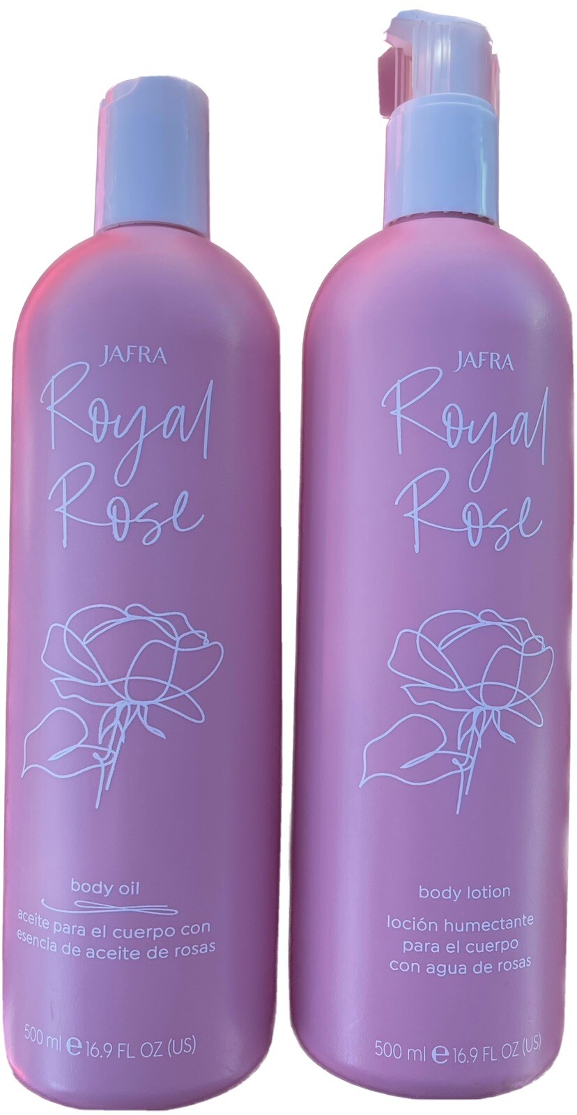 Set Jafra Royal Rose Body Oil / cream 16.9oz/500ml eBay