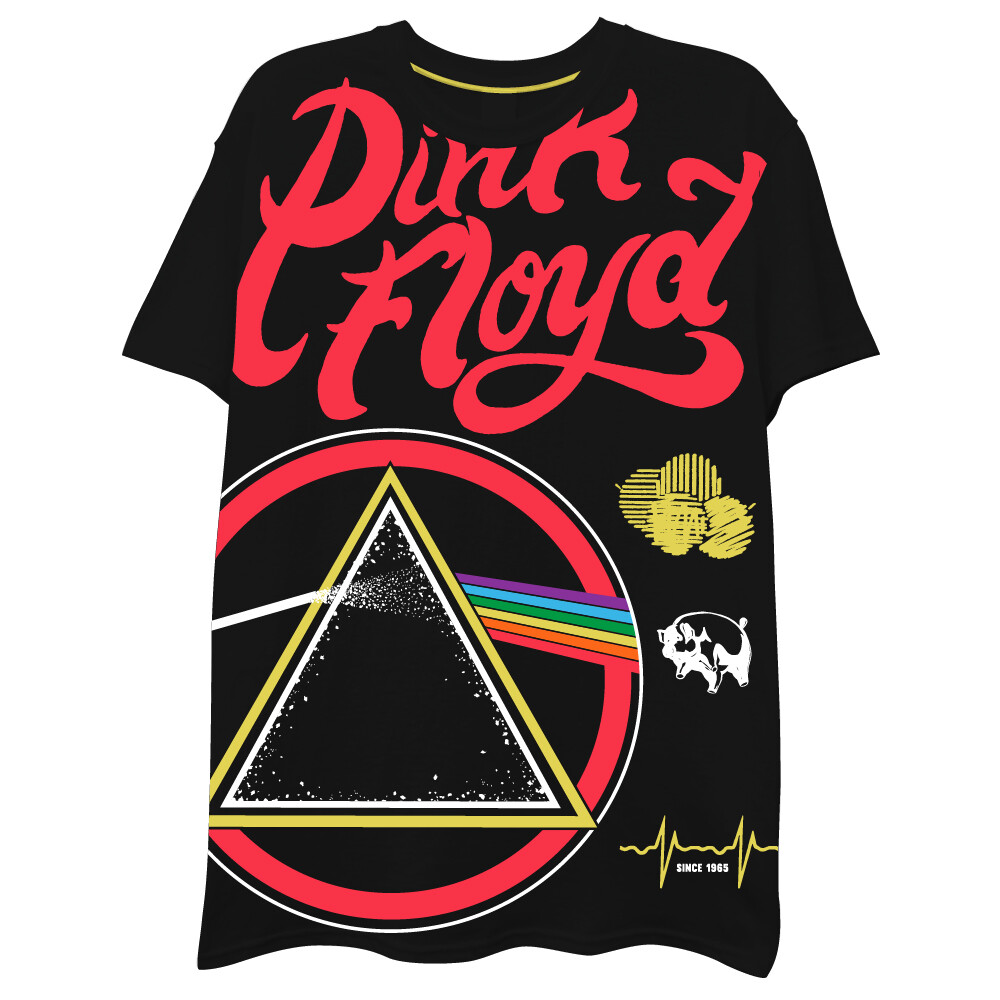 Футболка с логотипом Pink Floyd Оверсайз