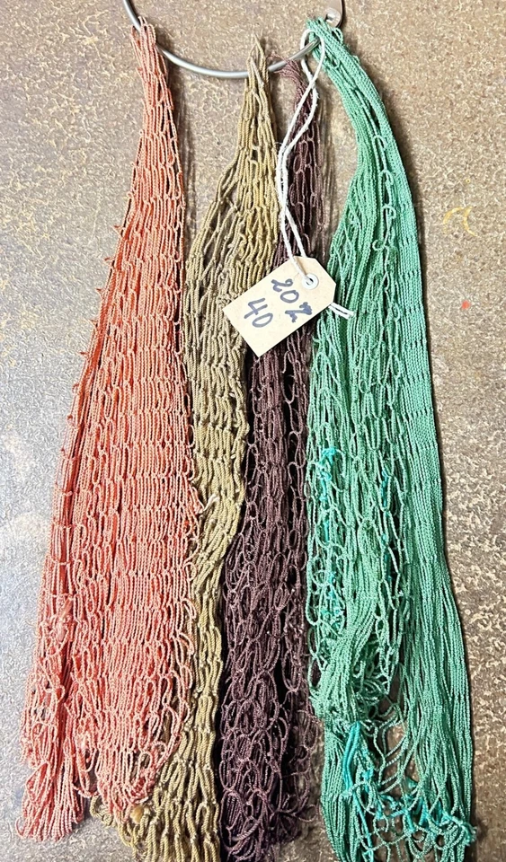 Keschernetz 20 mm Maschenweite knotenlos für Kescher Bügel 40 cm, ca. 40 cm tief