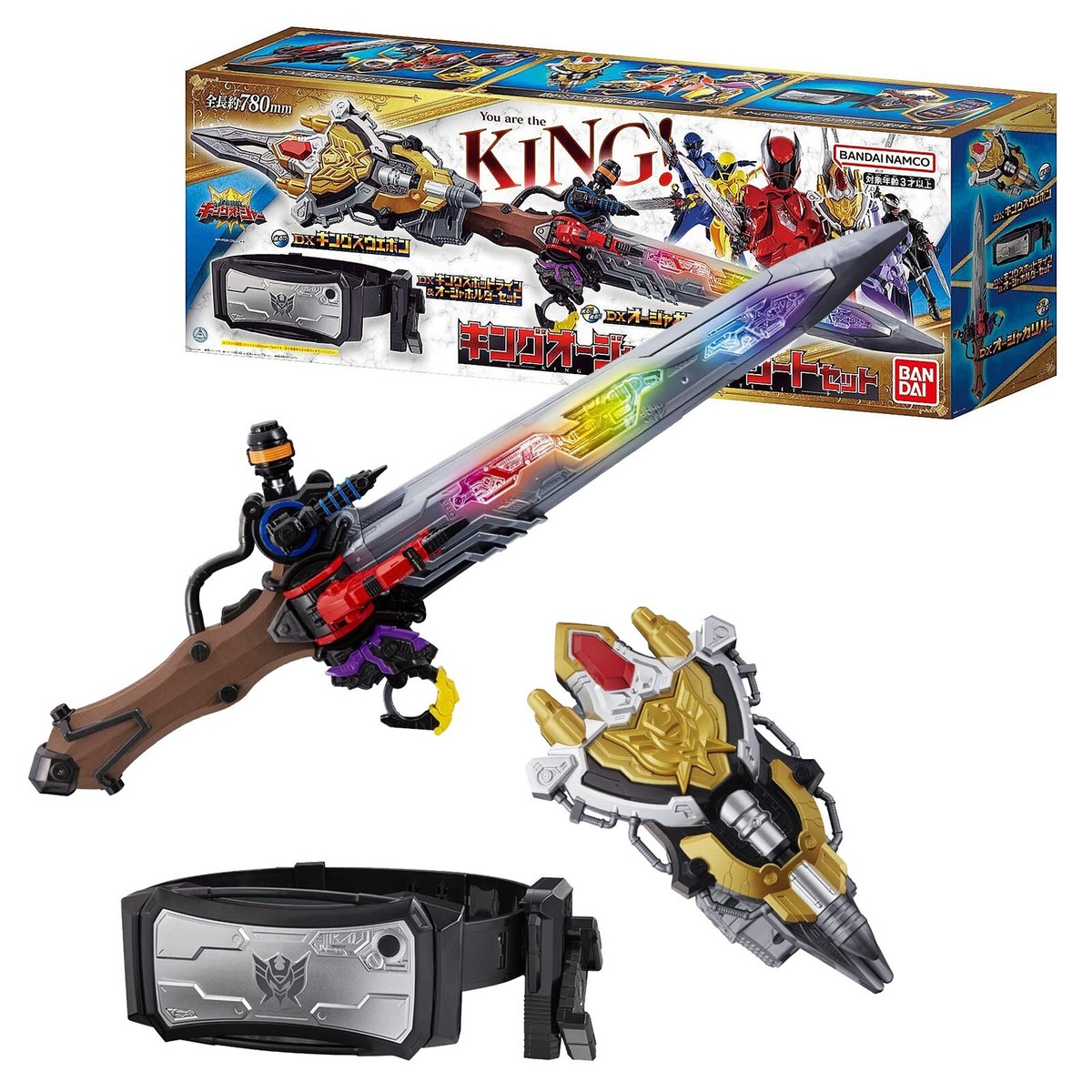 Bandai Ohsama Sentai King Ohger Complete Set DX Calibur Weapon