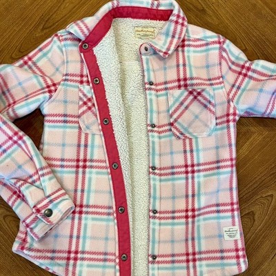 Original Weatherproof Vintage Sherpa Lined Coat Jacket Girls Sz M  10/12 Pink