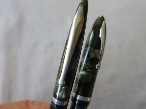 Vintage Sheaffer Feather Touch Fountain Pen and Pencil Set With Case - Afbeelding 9 van 10
