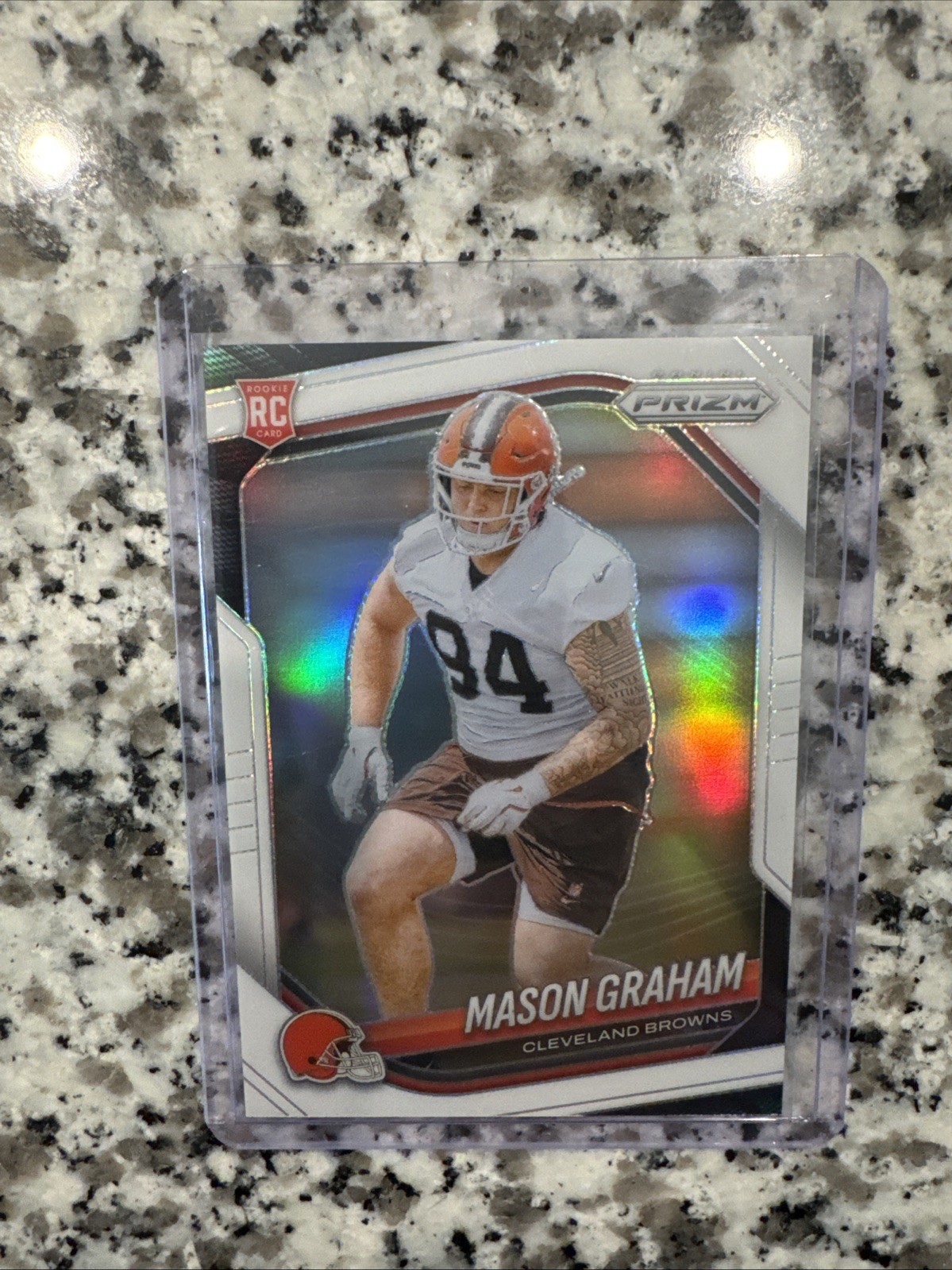 2025 Panini Prizm Mason Graham White Prizm /35 #354 RC Browns