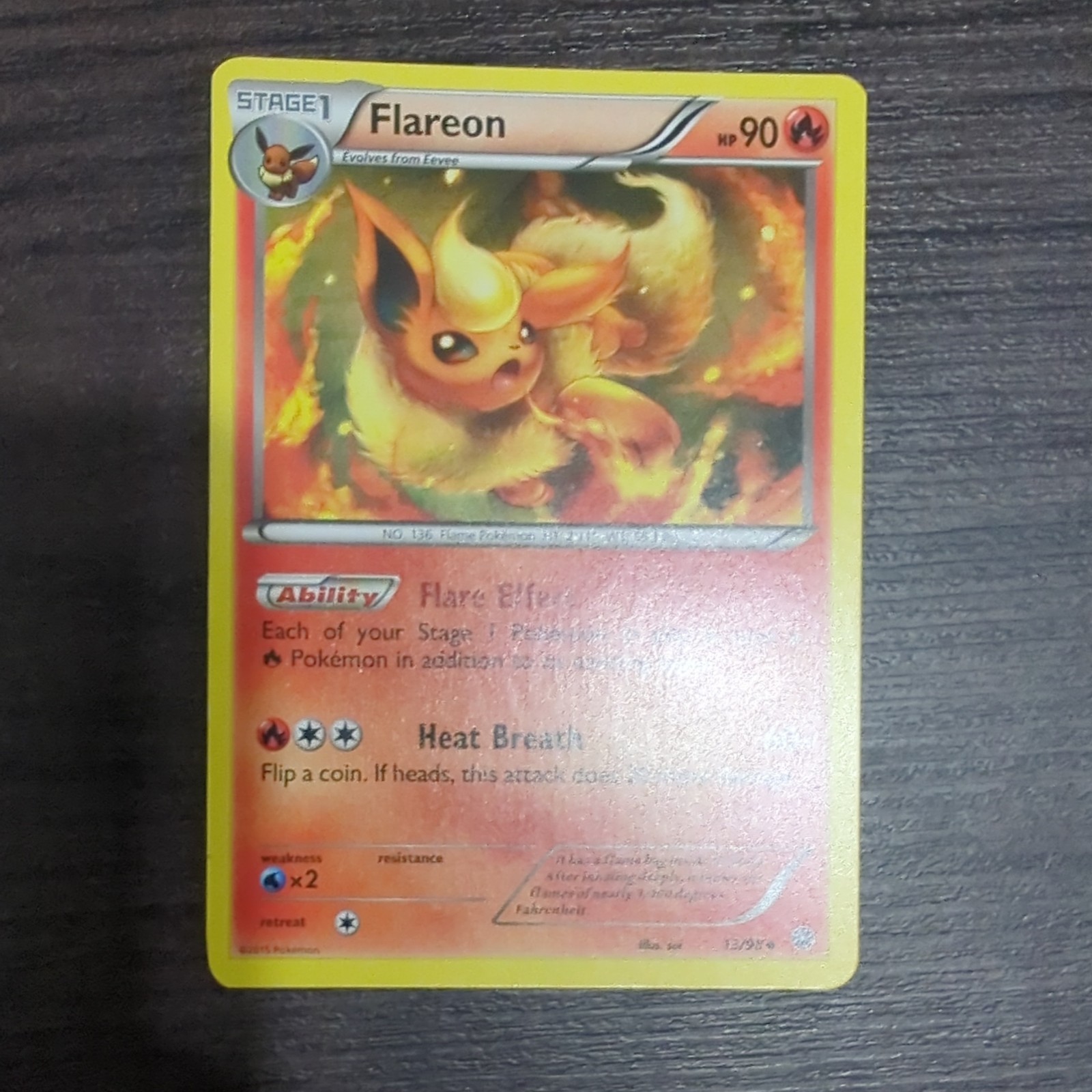 Moderate Play Flareon 13/98 ANCIENT ORIGINS ENGLISH Pokemon TCG