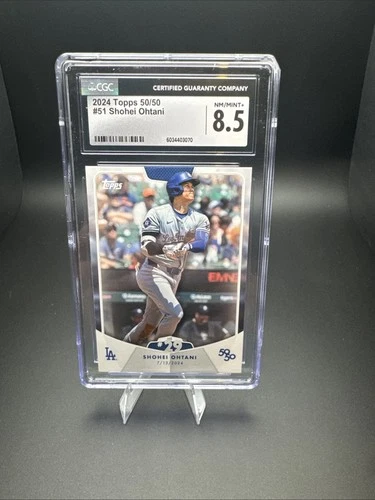 Topps 2024 50/50 Shohei Ohtani #51 CGC 8.5 Los Angeles Dodgers Baseball Card