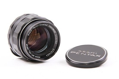 Used Asahi Pentax Super-Multi-Coated Takumar 50mm f/1.4 M42 Thorium Lens
