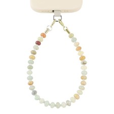 Natural Gemstone Beaded Phone Charm Lanyard Wrist Strap, Handmade Cell phone ...