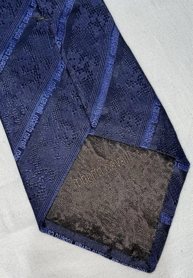 Cravatta Roberto Cavalli 100% seta - Imagen 4 de 4