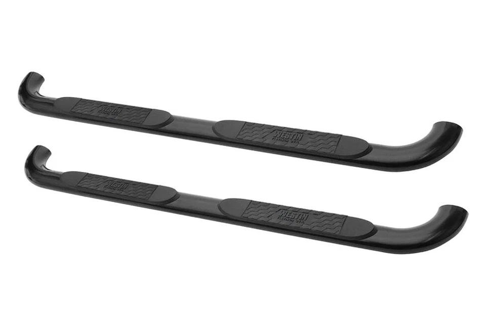 For Ford F-250 Super Duty 99-16 4" Platinum Cab Length Black Oval Tube Step Bars - Изображение 3 из 4