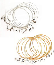 Sets of 16 Lyre Harp Strings Replacement Metal String for Lyre Harp