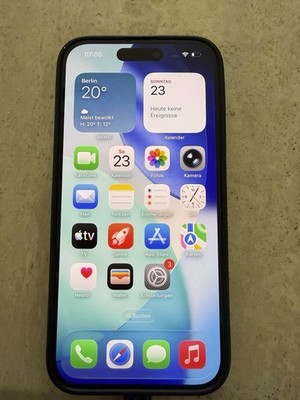 iphone 15 pro 128gb titan blau
