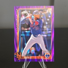 Topps Chrome Jose Siri New York Mets #195 Purple Raywave Refractor t2025 #31/250