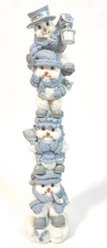 Retired Snow Buddies Figurine Stacker With Pipe Encore Group 1998 Original Box