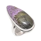 Purpurite Gemstone 925 Sterling Silver Jewelry Ring Size 8 X-Mas Gift d328