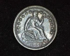 HS&C: 1854 O Arrows Liberty Seated Half Dime VF - US Coin