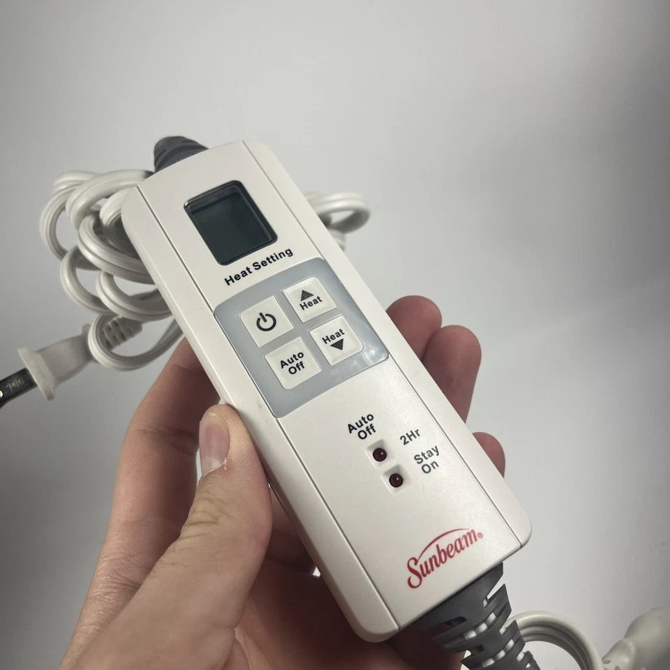 Manta térmica eléctrica Sunbeam controlador alimentado de 4 clavijas SWT200C CAT95C - Probado Foto 3 de 4