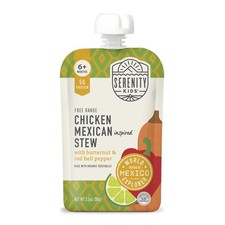 Chicken Mexican Stew Baby Food Pouch for 6 Months - 12 Pack, 5g Protein