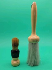Vintage Ever-Ready Shaving Brush & Fuller Barber Duster Brush Made in USA Lot 2