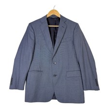 Brooks Brothers Wool Sport Coat Blazer Mens 38S Grey Blue 1818 Regent Saxxon USA
