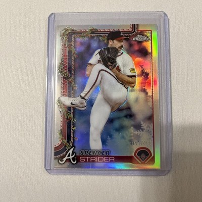 2025 Topps Holiday - Chrome Spencer Strider #HC75 Refractor /499 Atlanta Braves