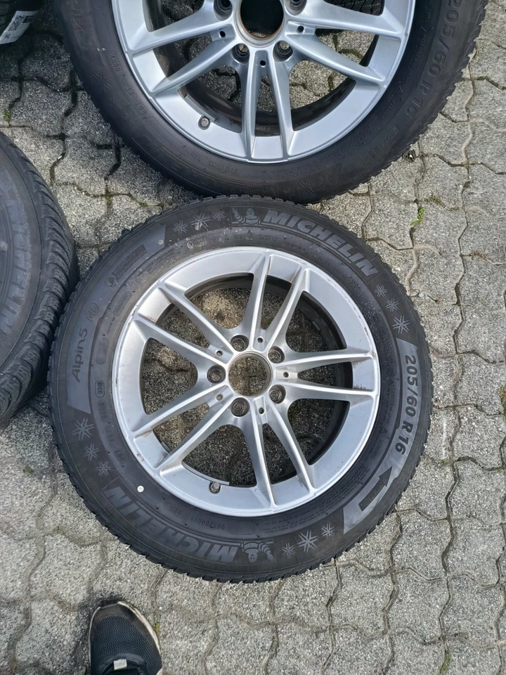 205/60 R16 92H A B Klasse W177 16 Zoll Winter Reifen Winterräder Räder 8 & 9 mm - Bild 4 von 4