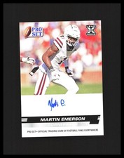 2022 Martin Emerson Rookie Card Auto - Leaf Pro Set #PSA-ME1 Cleveland Browns. rookie card picture