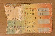 1980 VAN HALEN WOMEN AND CHILDREN FIRST TOUR NEW HAVEN MAY 8 CONCERT TICKET STUB
