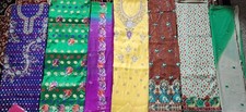 3 peice open fabric unstitched silk Salwar Kameez punjabi suit bollywood dress