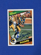 1984 Topps Football #283 Vince Ferragamo signed auto autograph vv