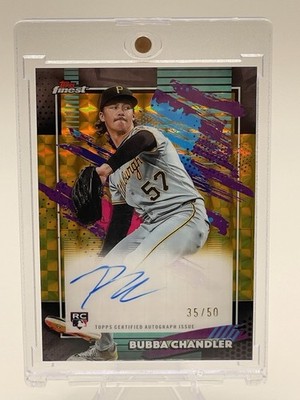 2026 Topps Finest Bubba Chandler Rookie Auto /50 RC Autograph Pirates FA-BC