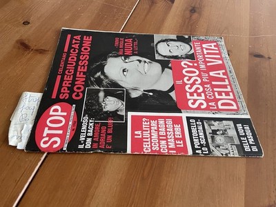 RIVISTA STOP ANNO XXXVI N°1752 APRILE 1982 ADRIANO CELENTANO,CLAUDIA MORI