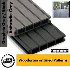Composite decking Anthracite Grey/Black/Brown 3m long Boards