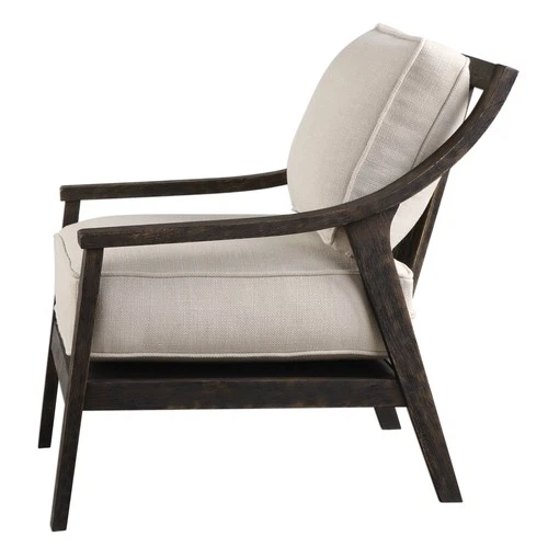 Uttermost 23391 Lyle 27 1/4"W Wood Frame Accent Chair - Wood - Picture 2 of 6