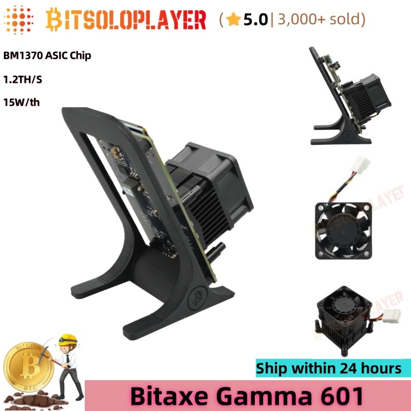 Bitaxe Gamma 601 BTC Solo Miner 1.2TH/s BM1370 ASIC Chip Bitcoin