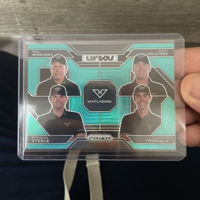 2024 Panini Prizm LIV Golf Green Phil Mickelson Quad Team Card /199 #60 Hyflyers